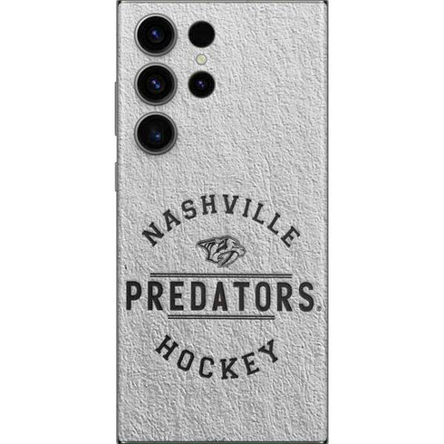 NHL Nashville Predators Black Text Galaxy Skins